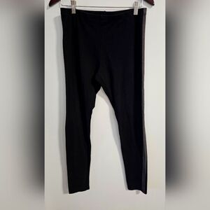 Philosophy Republic Clothing Black Leggings Long Soft Modal Cotton Grey Strip M